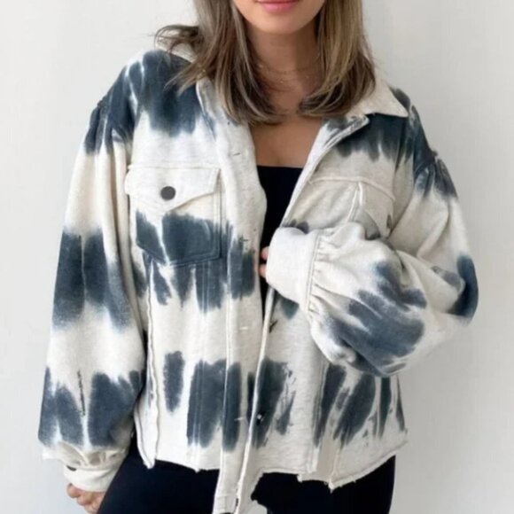 Imagine It Yours Jackets & Blazers - Imagine It Yours Relaxed Fit Tie Dye Jacket - L